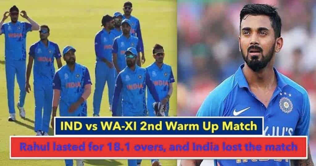 IND vs WA-XI 2nd Warm Up Match t20 wc 2022