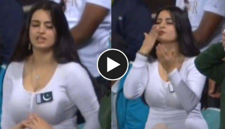 Mystery girl in newzealand Pakistan match