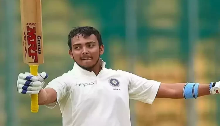 Prithvi Shaw Created A Unique Record After 123 Years